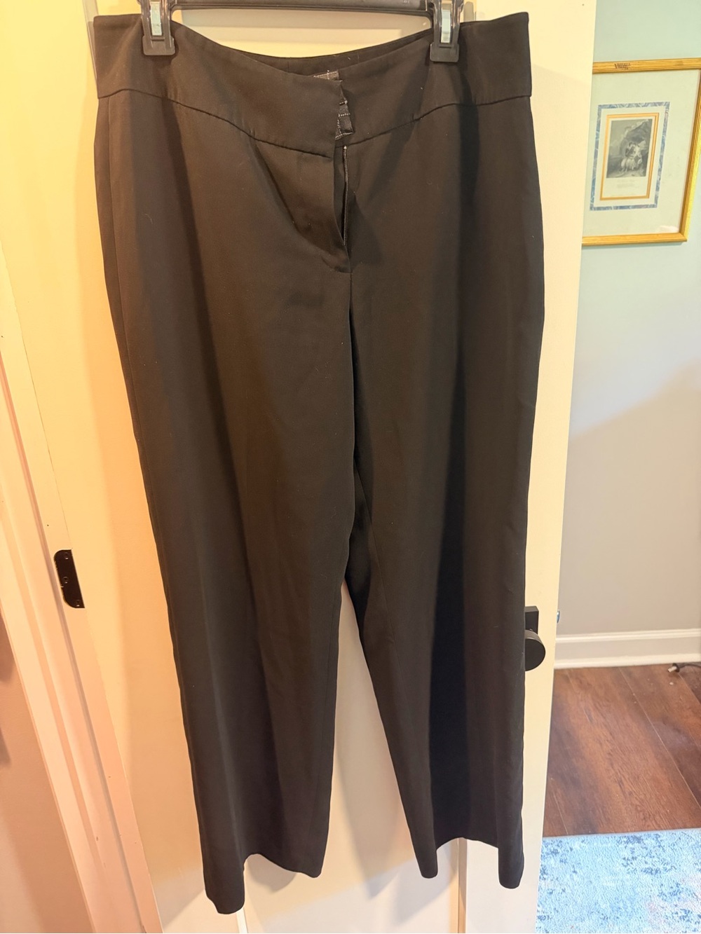 Jones Studio Black Straight-Leg Dress Trousers